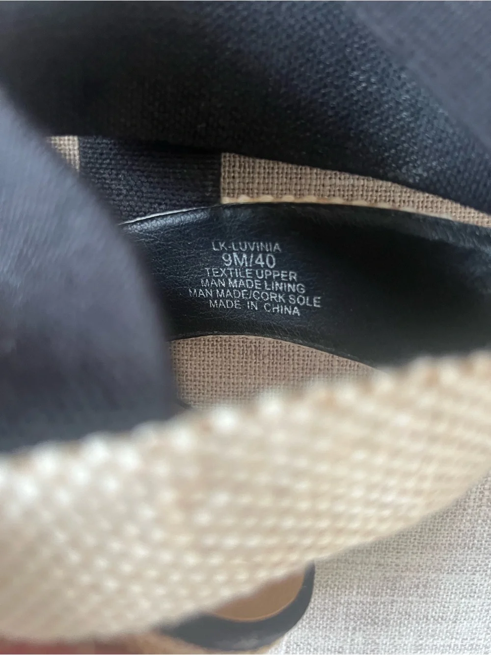 Lucky Brand women’s Black boho festival Espadrille Ankle-Wrap Wedge, size 9